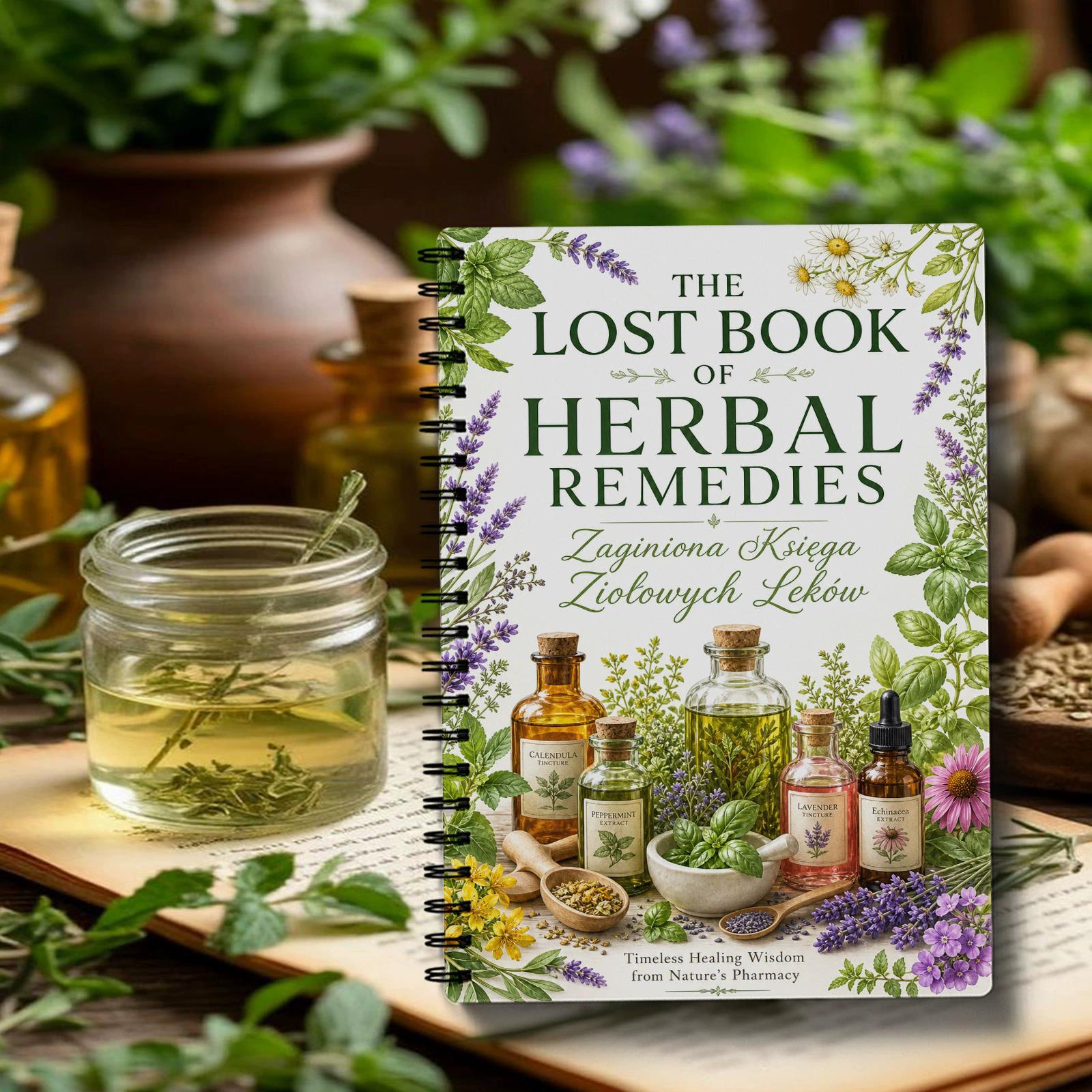 Herbal And Wellness - Блокнот-ежедневник «Травяные средства» (польская версия) для